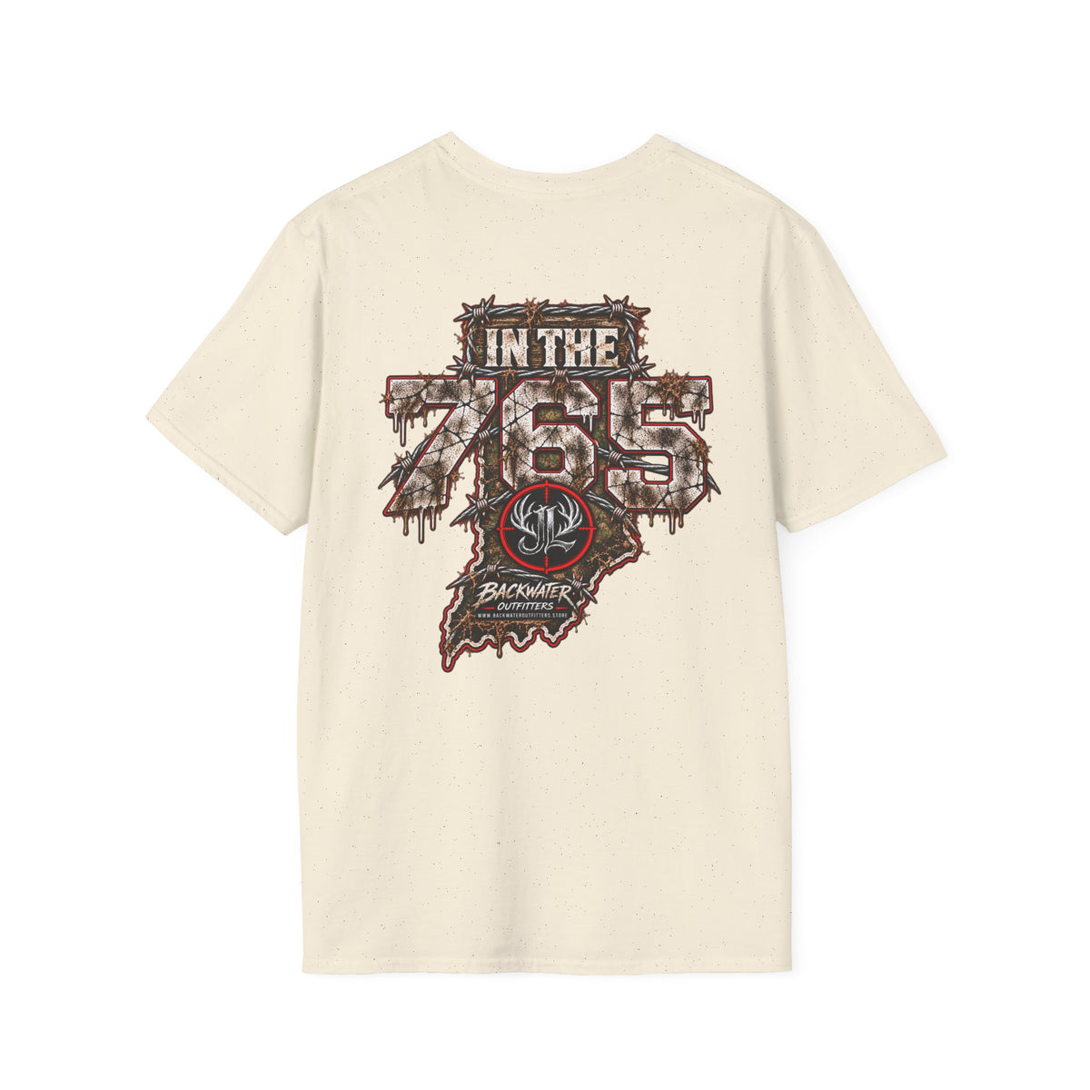 James Luker in the 765 t shirt by Backwater Graphic T-Shirt Printify