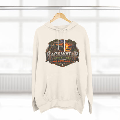 Backwater Outfitters Hoodie — Ride It, Hunt It, Fish It Graphic Pullover