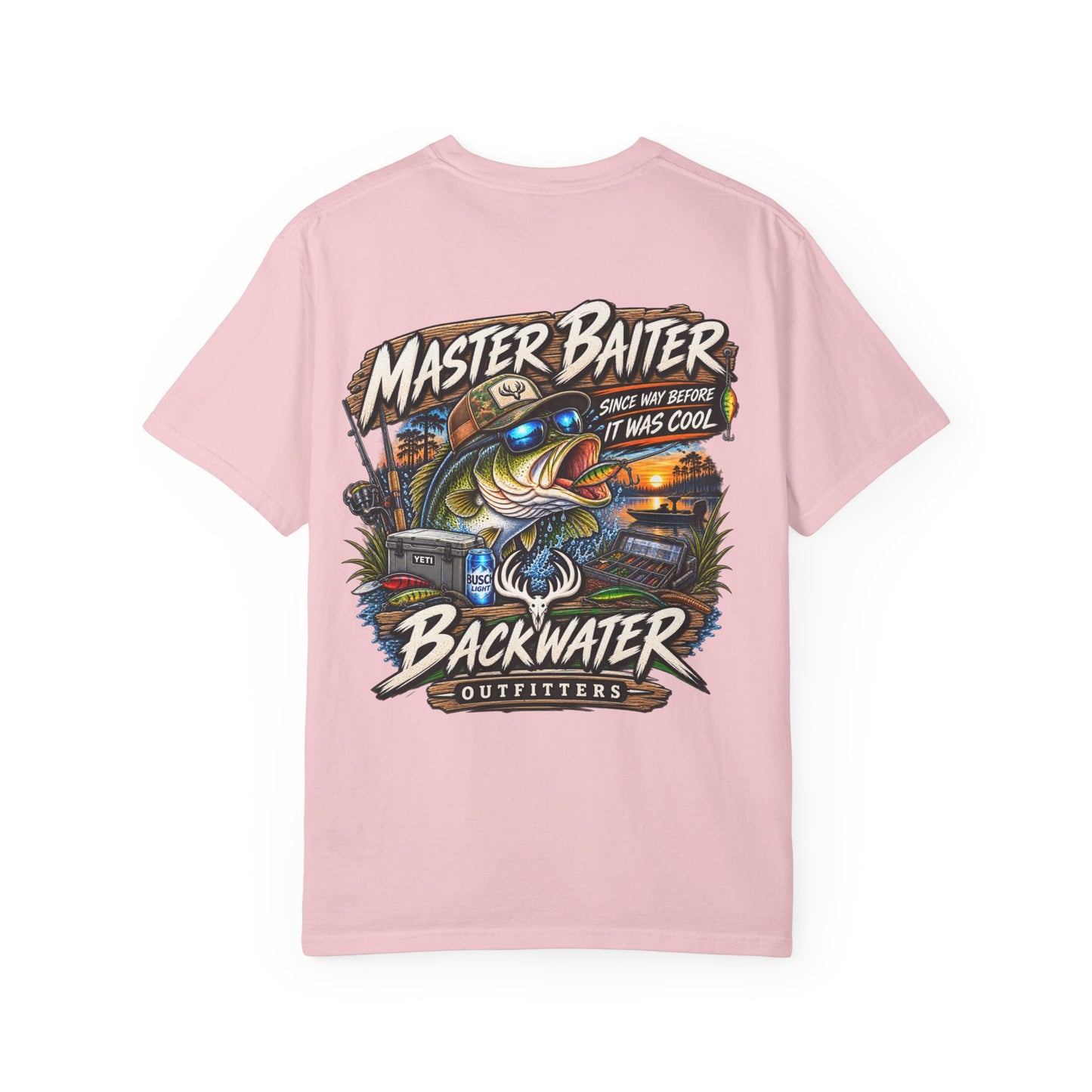 Master Baiter Backwater Outfitters Fishing T-Shirt