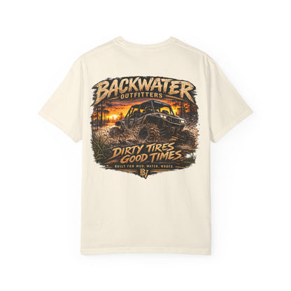 Backwater Outfitters 'Dirty Tires, Good Times' T-Shirt
