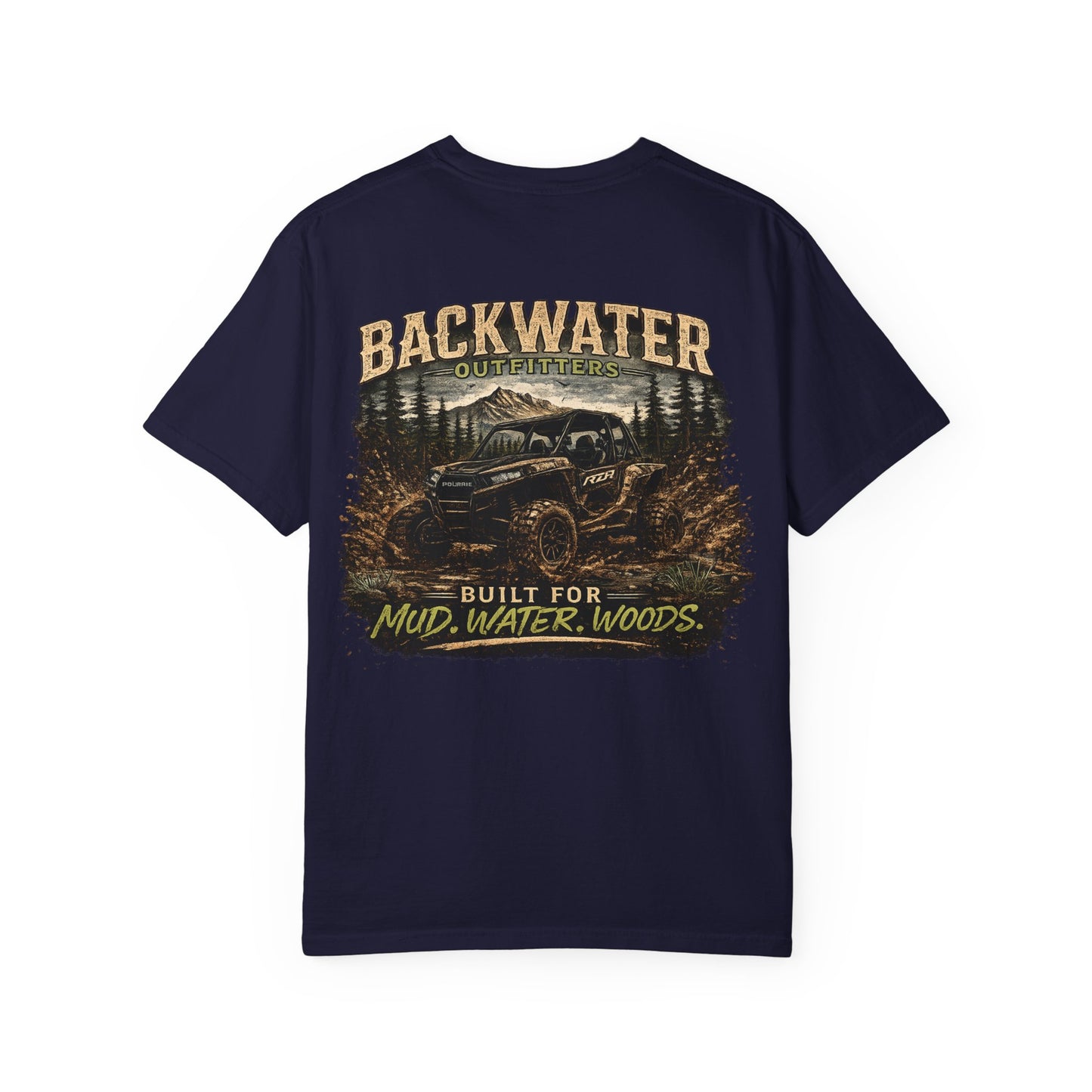 Backwater Offroad T-Shirt — "Built for Mud, Water, Woods" Graphic Tee