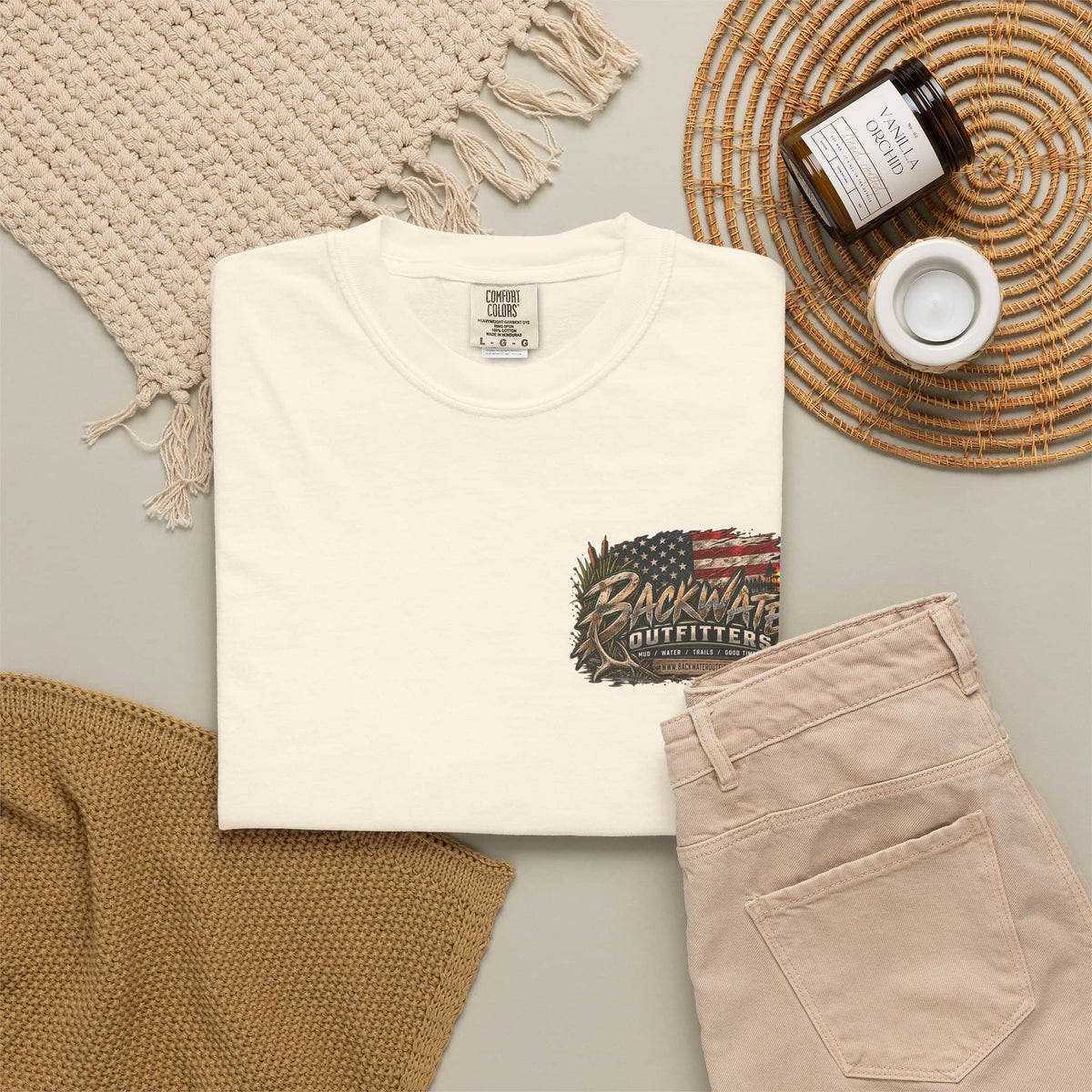 Backwater Outfitters American Flag T-Shirt